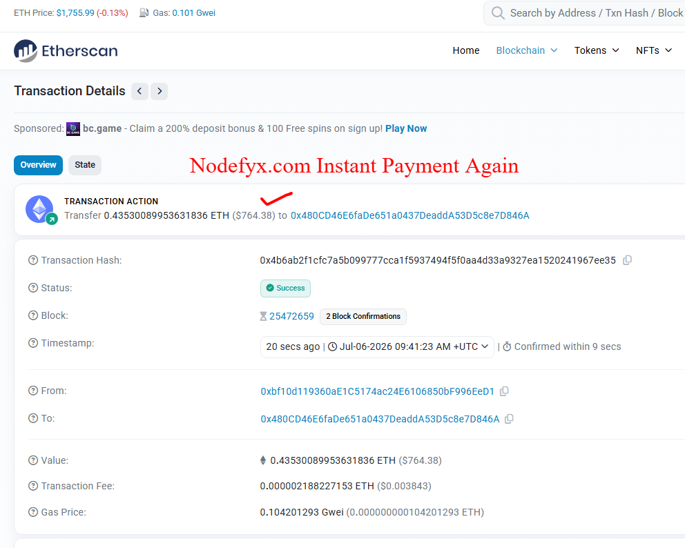 Payment Proof