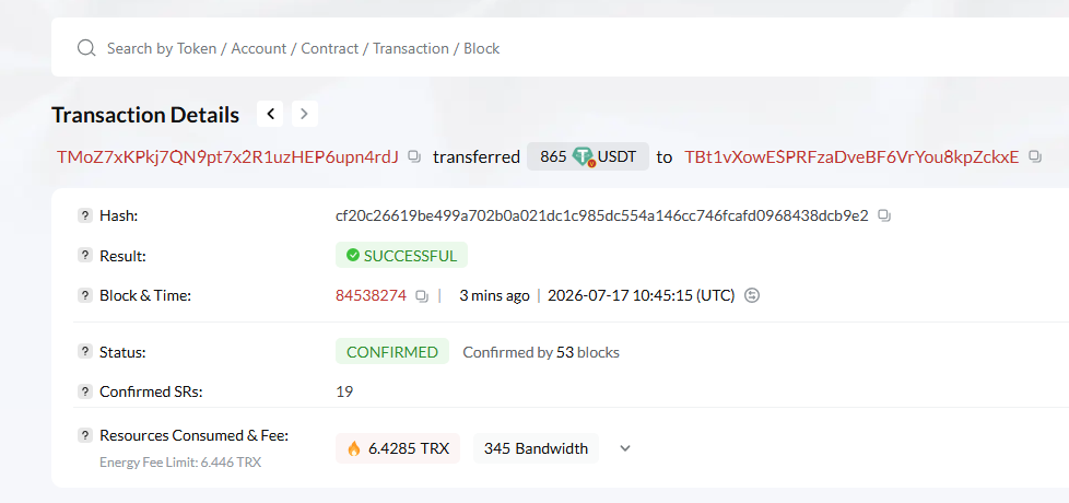 Payment Proof