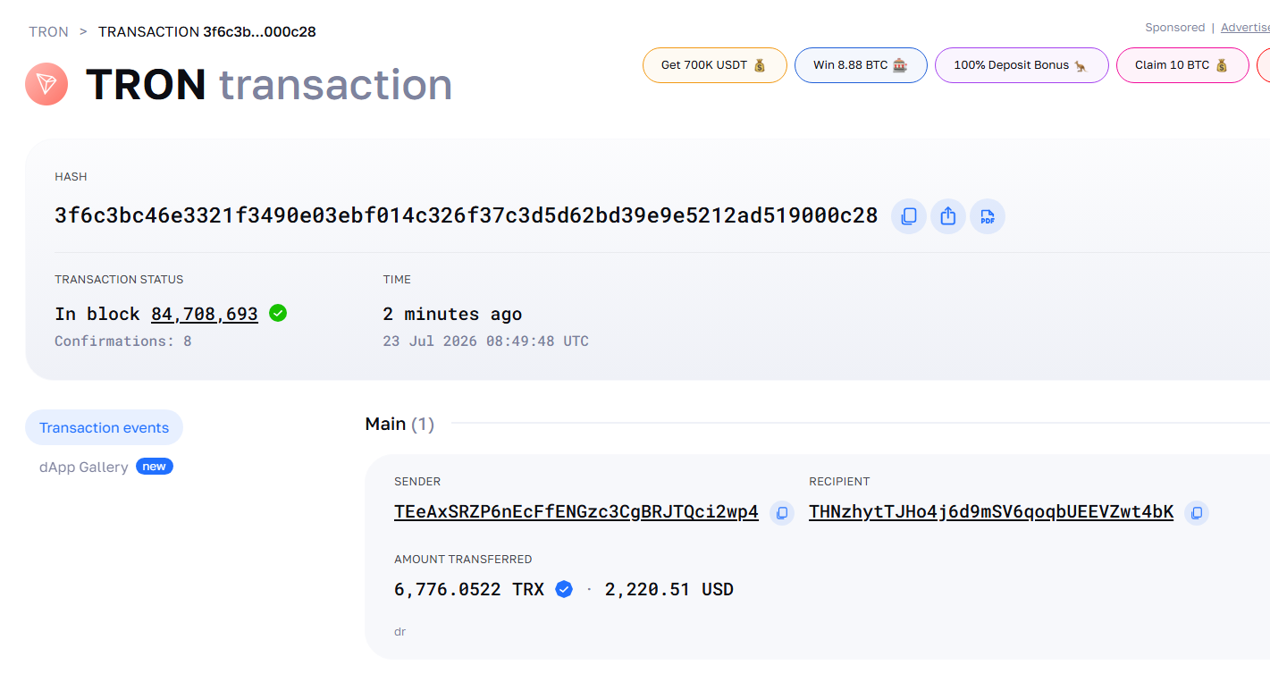 Payment Proof