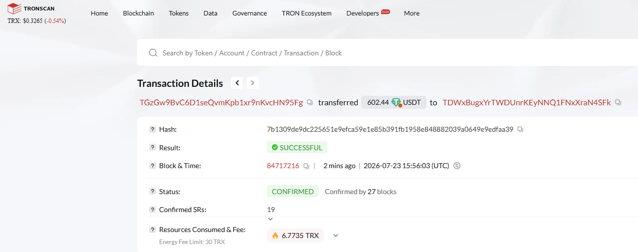 Payment Proof
