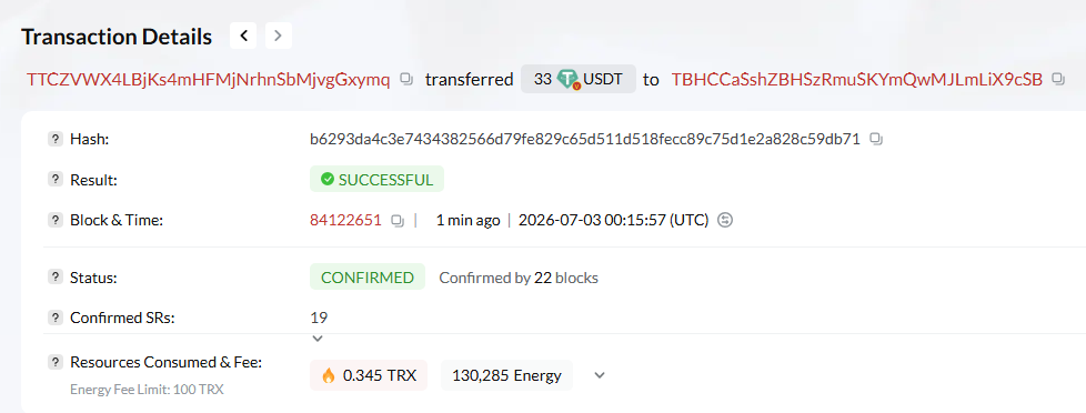 Payment Proof