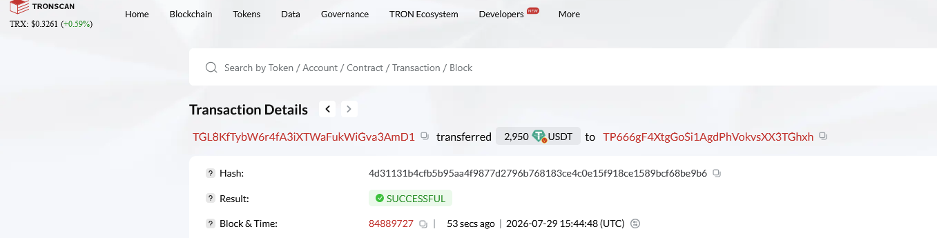 Payment Proof