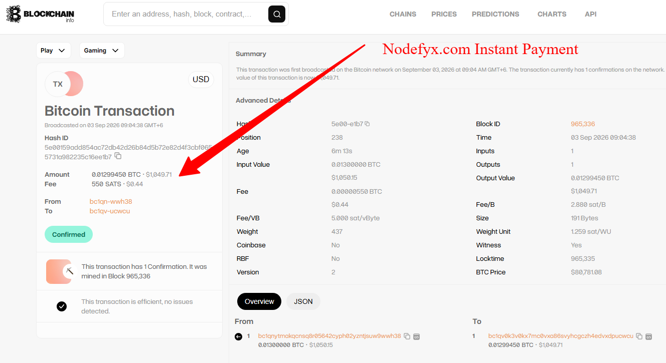 Payment Proof
