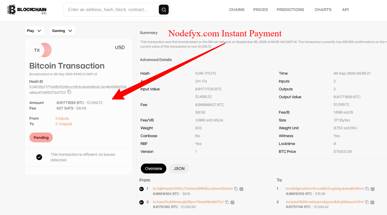 Payment Proof